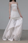 marc le bihan gown tube top dress 21940-E21 WHITE